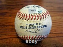 Chris Johnson Astros Game Used DOUBLE Baseball 4/7/2012 Hit #203 50th Logo RARE