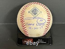 Chris Sale Red Sox Auto Signed Game Used Baseball MLB Hologram 300 K Game