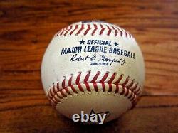Christian Arroyo Red Sox Game Used Baseball 8/1/2022 Astros SPACE CITY Logo Hit