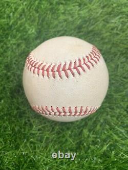 Christian Yelich Milwaukee Brewers Game Used Baseball Single MLB 2019