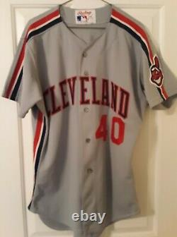 Cleveland Indians Bud Black 1990 Game Used Jersey Chief Wahoo Rockies