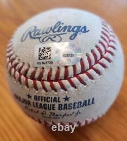 Cleveland Indians Game Used Baseball LAST GAME EVER at Rangers 10/3/21 MLB Auth