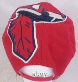 Cleveland Indians Vintage Wool The Game Big Logo MLB Baseball Snapback Hat Wahoo