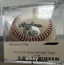 Cody Bellinger Game Used Ball Single 7/4/2023 Chicago Cubs Milwaukee Brewers