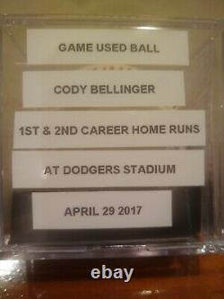 Cody Bellinger Signed Game Used Rookie Ball First Home Run Game PSA Auto