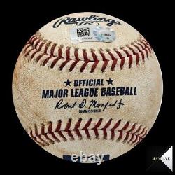 Colin Moran Game Used Ball Double with 2 RBIs 4/26/22 MLB COA Pirates