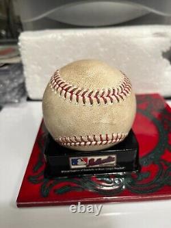 Corey Seager Game Used Ball 3/30/23 Opening Day & Aaron Nola MLB Holo YP188865