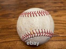 Cristian Javier Astros Game Used STRIKEOUT Baseball 4/17/2023 SPACE CITY Logo K