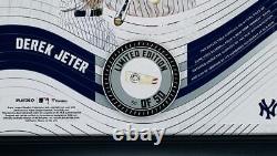 DEREK JETER NY Yankees Framed 15 x 17 Game Used Baseball Collage LE 50/50