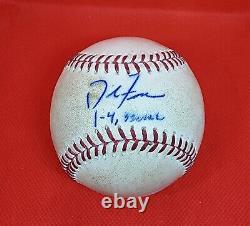 David Freese Autographed Game Used Ball 8/19/14 MLB COA Angels