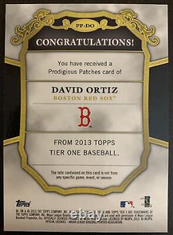 David ORTIZ? 2013 Topps Tier One Game Used Prodigious Patch #PP-DO 4/10 Red Sox