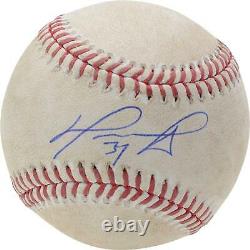 David Ortiz Boston Red Sox Autographed Game-Used Baseball from August 28, 2016