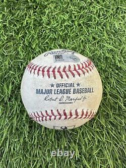 David Ortiz Boston Red Sox Game Used Baseball Final Game Signed Auth MLB Auth