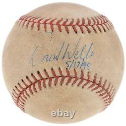 David Wells New York Yankees Game Used Signed Baseball & 5/17/98 Insc Beckett