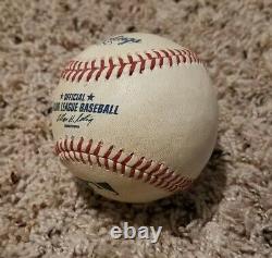 Derek Jeter 2014 Game Used Official Major League Baseball New York Yankees MLB