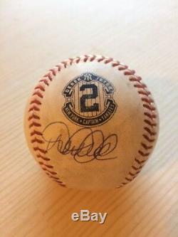 Derek Jeter Signed Auto Last Season Logo Game Used Baseball / MLB Authentication