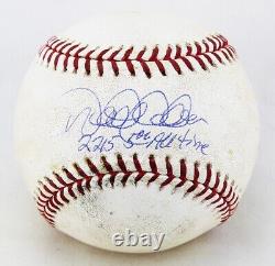 Derek Jeter Signed Baseball Game-Used Passed DiMaggio Hits MLB# BB552144 Steiner
