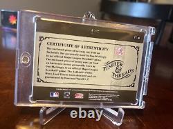 Don Mattingly, Don Russ, 2005 Timber And Threads Game Use Patches? /5 Auto