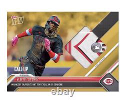 Elly De La Cruz 2023 TOPPS NOW Game-used Hit 4 CYCLE Relic /199 or Lower PRESALE