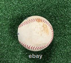 Elvis Andrus RBI SINGLE Hit #1809 Game Used Baseball 7/6/21 Laureano SINGLE #269