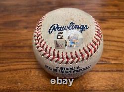 Esteury Ruiz A's Game Used SINGLE Baseball 5/19/2023 vs Astros ROOKIE Hit #56