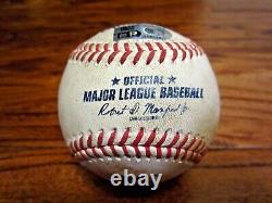 Eugenio Suarez Mariners Game Used SINGLE Baseball 7/31/2022 Hit #973 Astros Logo