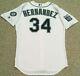 Felix Hernandez #34 Size 48 2017 Seattle Mariners Game Used Jersey Issue 40 Mlb