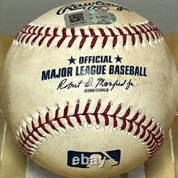 FRANCISCO LINDOR 684th CAREER HIT 1B GAME-USED MLB BASEBALL 5/11/19 INDIANS METS