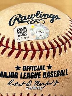 FRANCISCO LINDOR 684th CAREER HIT 1B GAME-USED MLB BASEBALL 5/11/19 INDIANS METS