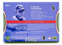 FRANK THOMAS 2004 UD Upper Deck SP Game Used All-Star Auto Dual Jersey Patch /10