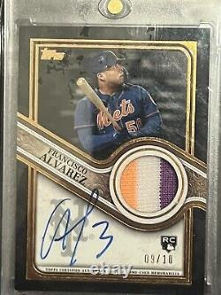 Francisco Alvarez Rookie Auto Topps Reverence Game Used Patch #10