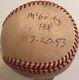 Fred Mcgriff 1st Home Run For Atlanta Braves Fire Game Used Baseball Mears Loa