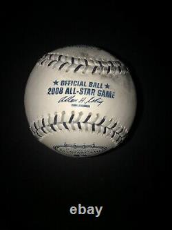 Game Used 2008 All Star Baseball Tossed Up By Derek Jeter