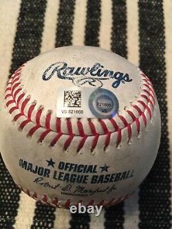 Game Used Ball Albert Pujols #3300th Hit 2150th RBI Game LAD at Col 9/21/21