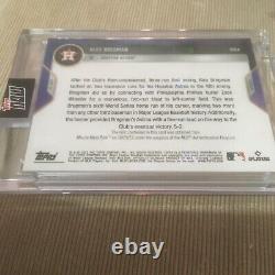 Game-Used Base Relic # /99 Alex Bregman 2022 MLB TOPPS NOW Card 1139A Presale