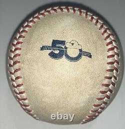 Game Used Baseball MLB 9-25-22 Cleveland Guardians Division Clinching Game
