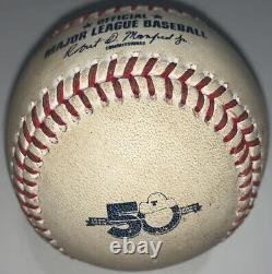 Game Used Baseball MLB Authentic 9-24-22 Cleveland Guardians Jose Ramirez