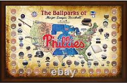 Game Used Phillies Dirt Collage