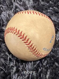 Game Used Pres Gene Budig American League Rawlings Major League Off Baseball