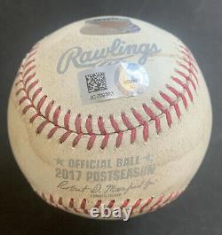 Gary Sanchez MLB Game Used Post Season Baseball 2017 Yankees vs Astros Steiner