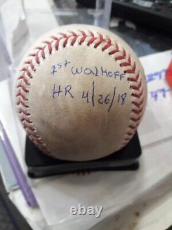 Gary Sanchez Signed 1st Walk Off HR 4/26/18 Game Used Baseball MLB Fanatics COA