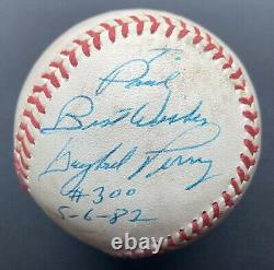 Gaylord Perry Game Used #300 Win Signed Baseball Autographed Ball GU 5/6/1982