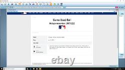 German Marquez Vs. Javier Baez Game Used Baseball Single To Tapia 6/10/19