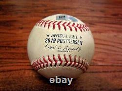 Gerrit Cole Astros 2019 ALDS Game 2 Game Used Baseball 10/5/19 vs Rays Lowe Hit