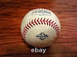 Gerrit Cole Astros 2019 ALDS Game 2 Game Used STRIKEOUT Baseball 10/5/19 vs Rays