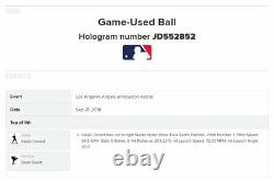 Gerrit Cole Astros Game Used Baseball 9/21/2018 1000th STRIKEOUT Game FINAL OUT