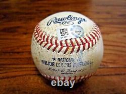 Gleyber Torres Yankees Game Used RBI SINGLE Baseball 7/11/2021 Hit #369 + 3 ABs