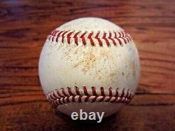 Gleyber Torres Yankees Game Used SINGLE Baseball 6/30/2022 Hit #479 Astros Logo