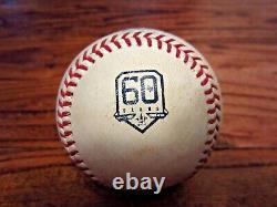 Gleyber Torres Yankees Game Used SINGLE Baseball 6/30/2022 Hit #479 Astros Logo
