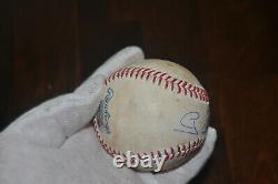 Grant Balfour 2013 game used Final Out Save strikeout K baseball Oakland Record